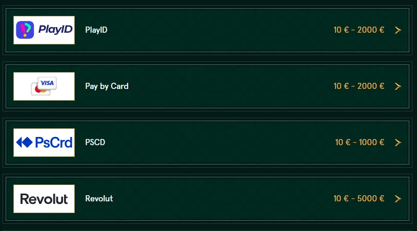 payment methods